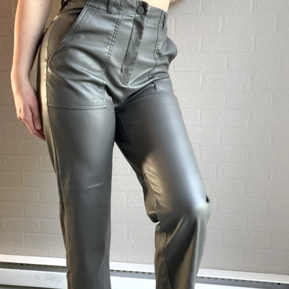 Dynamite gray leather pants